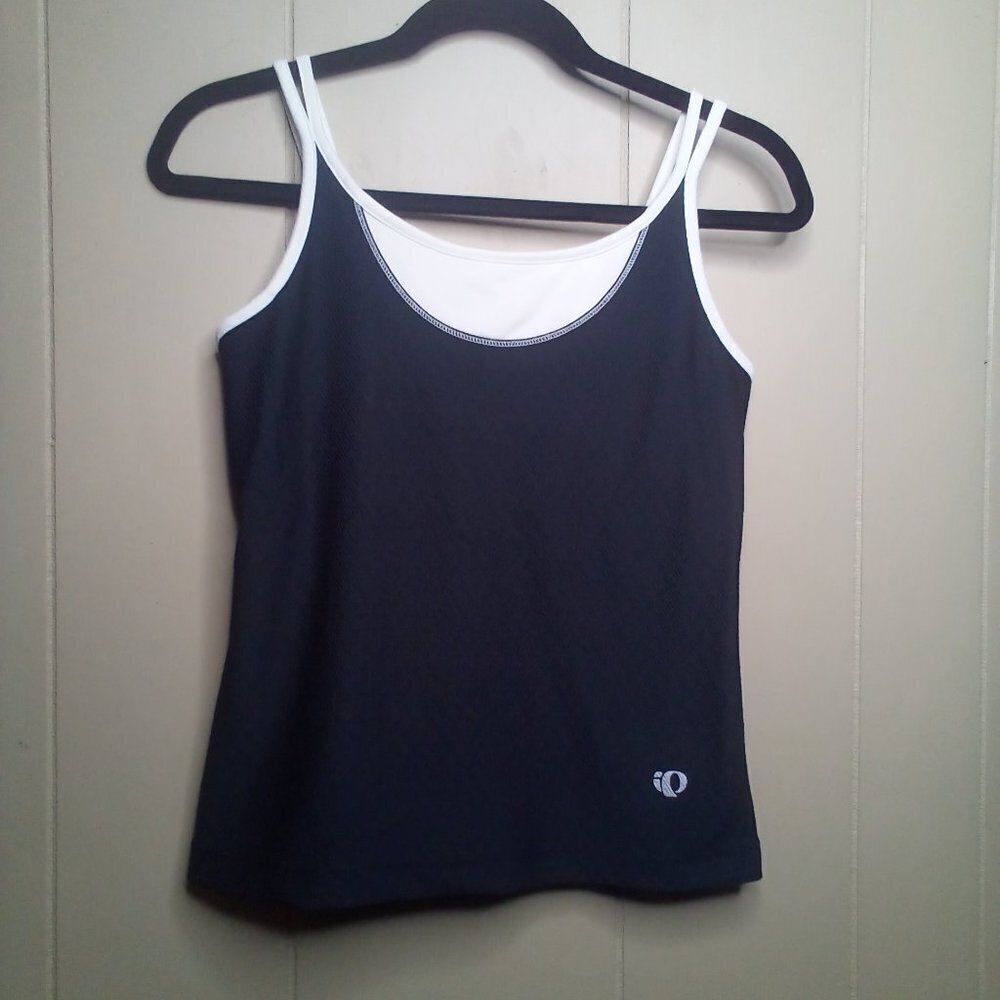 Pearl Izumi Tank Top M Active Athletic Strappy Black White